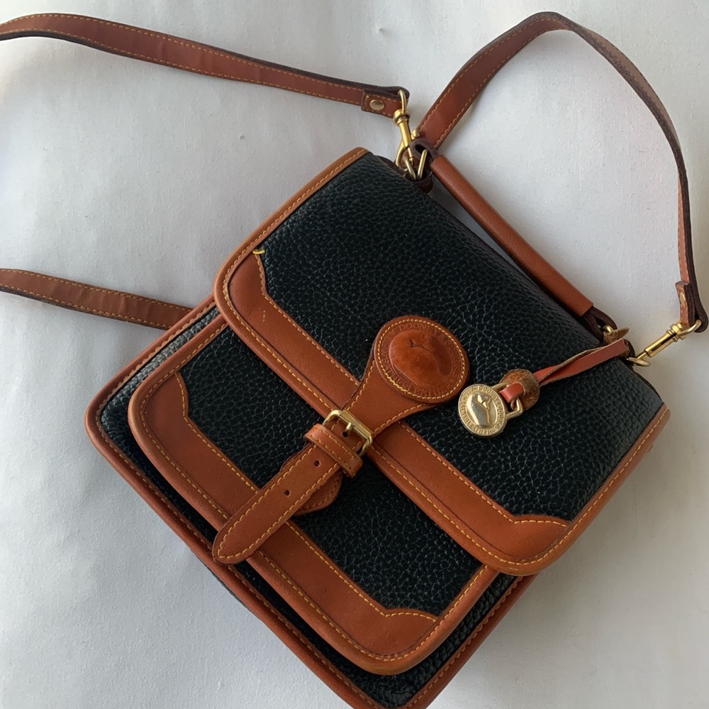Vintage Dooney & Bourke Leather Satchel Crossbody